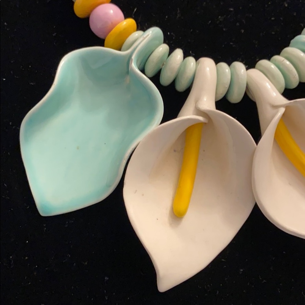 Vintage Ruby Z Candace Loheed Ceramic Necklace - image 6